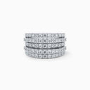 Five Line Diamond Eternity Ring in White Gold
