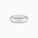 Classic One Diamond Band in Platinum