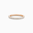 Classic Half Eternity Band in Rose Gold