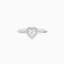 Aura Heart-Shaped Diamond Ring in Platinum