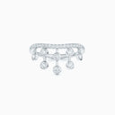 Dewdrop Crown Ring in Platinum