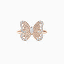Portraits of Nature Butterfly Ring in Rose Gold