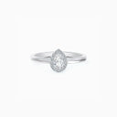 Aura Pear-Shaped Diamond Ring in Platinum