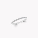 Castle Set Round Diamond Wedding Band White Gold | RER1053