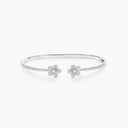 Open Pavé Diamond Bangle in White Gold | RGB540-155