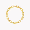 Signature Faceted Diamond Small Chain Bracelet Yellow Gold