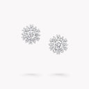 Round Diamond Cluster Stud Earrings | RGE1185