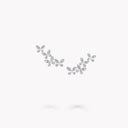 Pavé Butterfly Diamond Petite Ear Climbers in White Gold | RGE1818