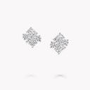 Emerald Cut and Round Diamond Earrings | RGE1832