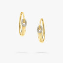 Be Together Diamond Hoop Earrings Rose Gold | RGE1976