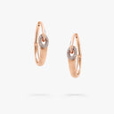 Be Together Diamond Hoop Earrings Rose Gold | RGE1977