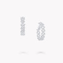 Classic Butterfly Diamond Hoop Earrings White Gold | RGE1983