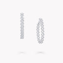 Classic Butterfly Diamond Oval Hoop Earrings