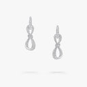 Tilda's Bow Diamond Link Earrings White Gold