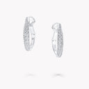 Spiral Diamond Earrings White Gold