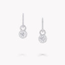 Icon 8 Round Diamond Earrings White Gold