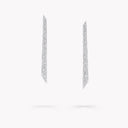 Faceted Strand Diamond Earrings White Gold