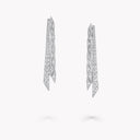 Signature Faceted Double-Strand Diamond Earrings White Gold