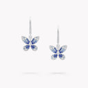Butterfly Sapphire, Tourmaline and Diamond Drop Earrings | RGE2251