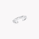 Signature Faceted Ear Cuff White Gold | RGE2260