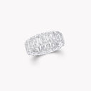 Emerald Cut Diamond Wedding Band Platinum 14.39 cts | RGET099