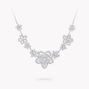 Multi Diamond Pendant Necklace in White Gold | RGN755
