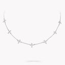 Classic Butterfly Petite Diamond Necklace in White Gold | RGN827