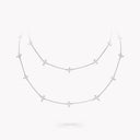 Classic Butterfly Diamond Sautoir Necklace White Gold