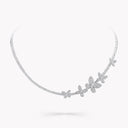 Pavé Diamond Butterfly Necklace in White Gold | RGN891