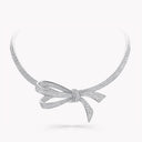 Tilda's Bow Diamond Necklace White Gold