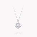Icon Silhouette Diamond Pendant White Gold