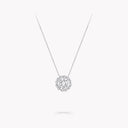 Icon Round Diamond Pendant in White Gold | RGP619