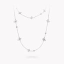 Butterfly Silhouette Diamond Long Necklace | RGP749