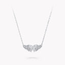 Butterfly Diamond Pendant White Gold