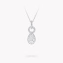 Icon 8 Pear Shape Diamond Pendant White Gold
