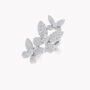 Pavé Butterfly Diamond Ring White Gold