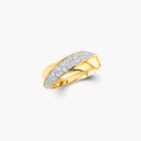 Spiral Diamond Ring Yellow Gold | RGR1101