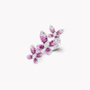 Triple Butterfly Ruby, Pink Sapphire and Diamond Ring White Gold | RGR1107