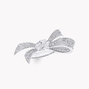 Tilda's Bow Oval Diamond Ring White Gold