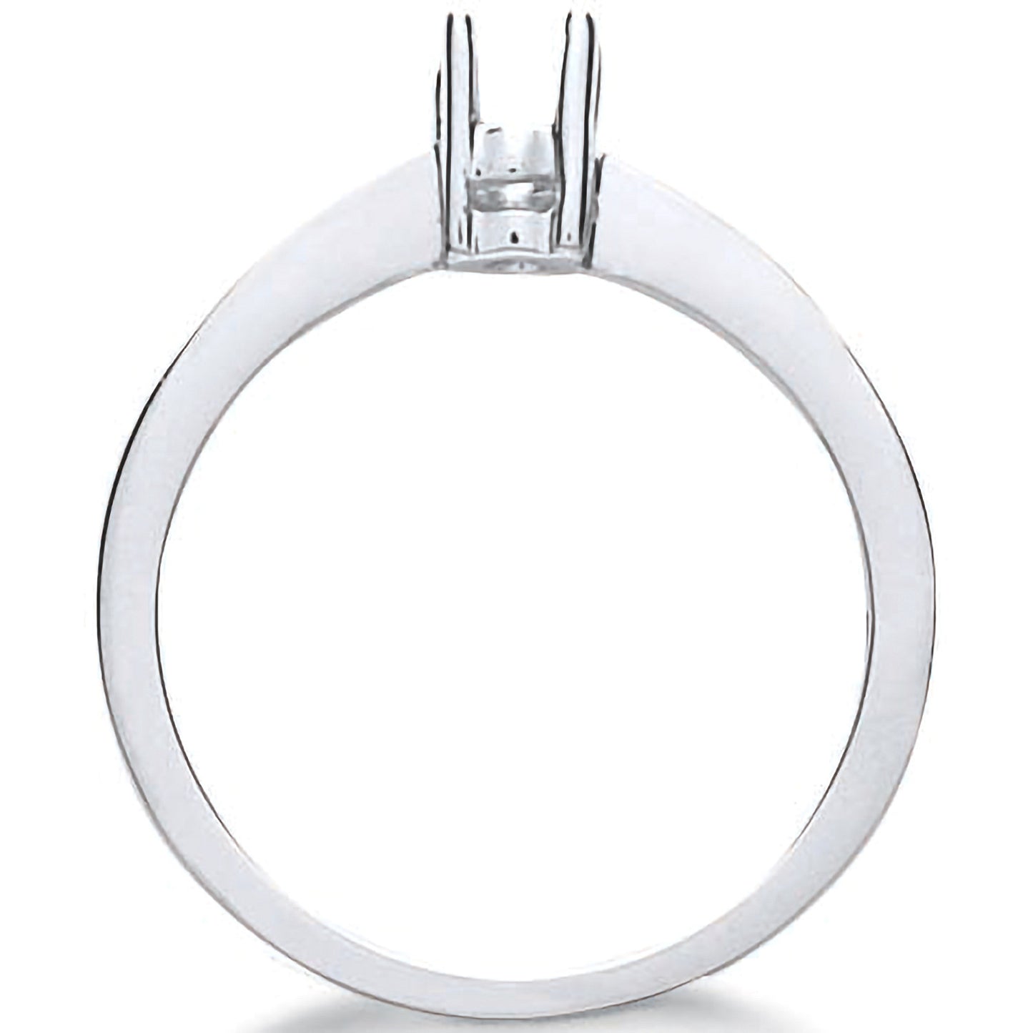 18ct White Gold Ring Mount 0.20-0.25ct - 18ct Gold