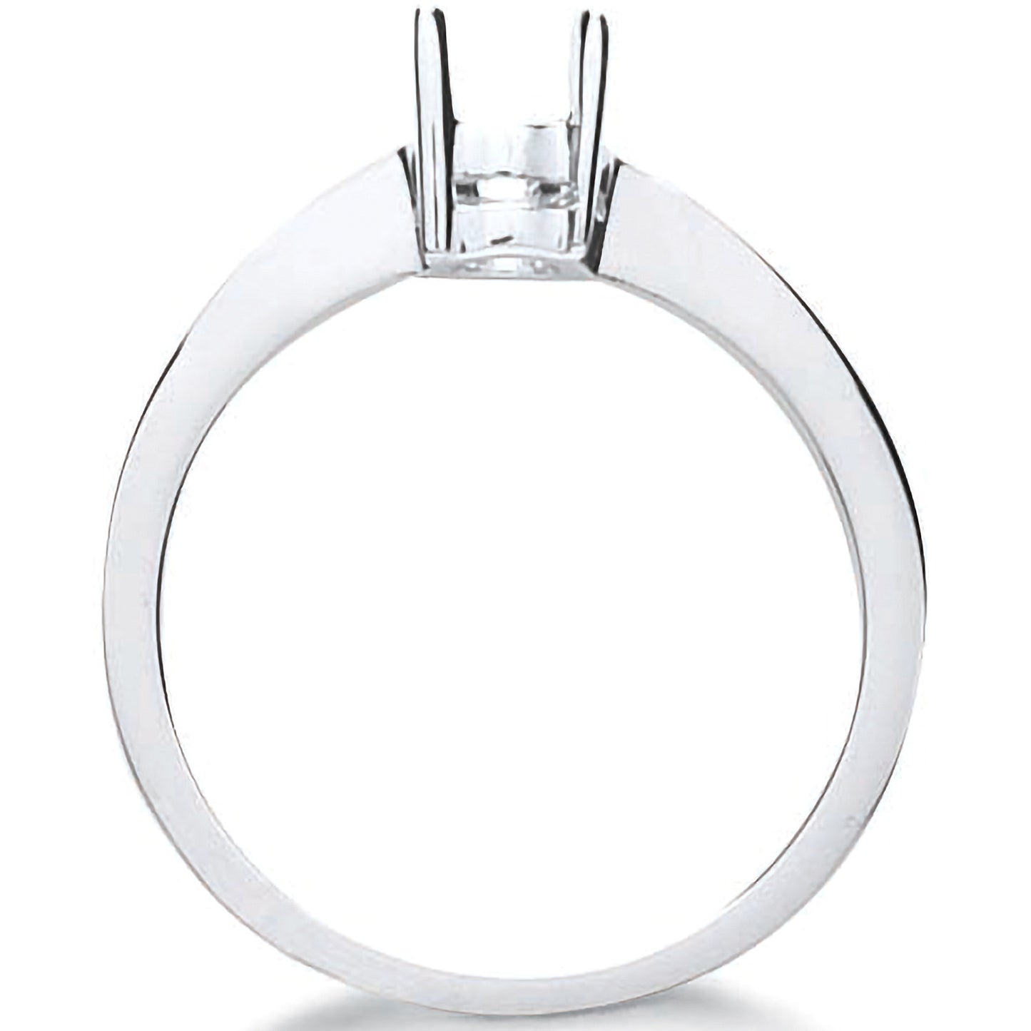 18ct White Gold Ring Mount 0.40-0.50ct - 18ct Gold