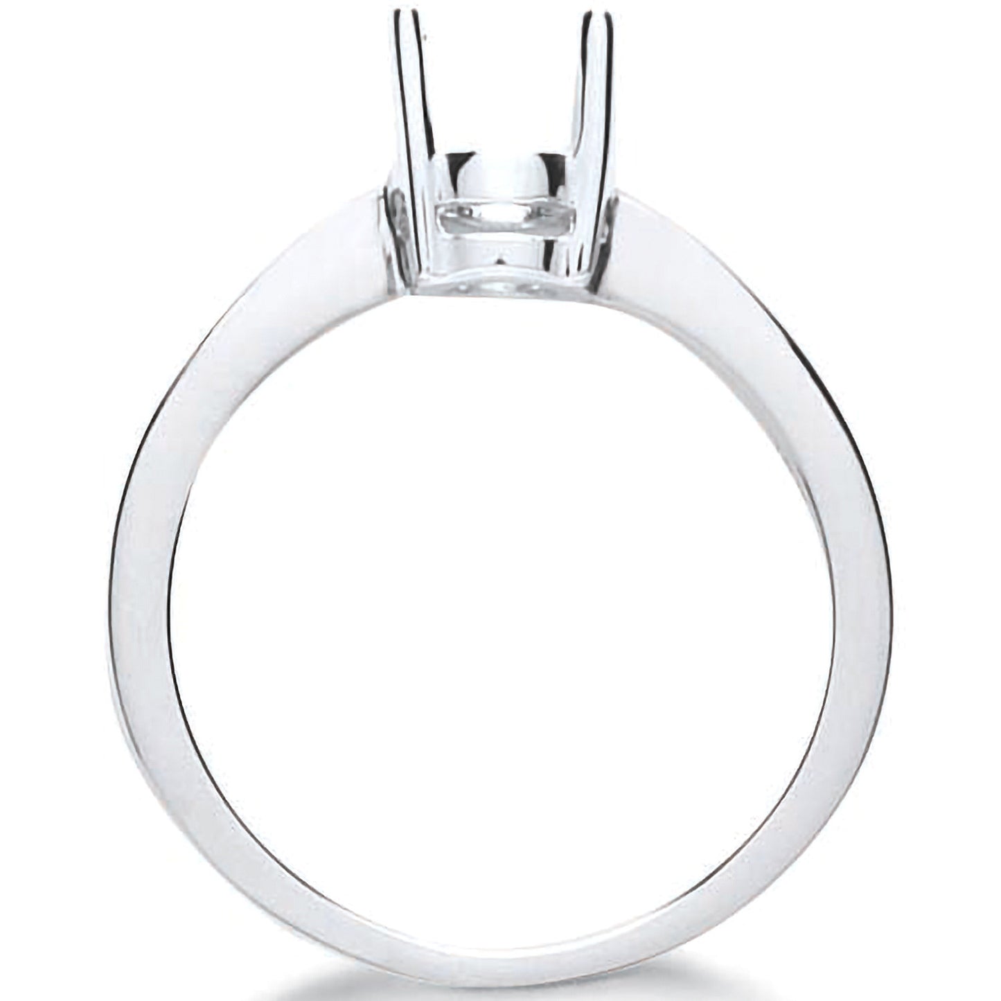 18ct White Gold Ring Mount 0.75ct - 18ct Gold