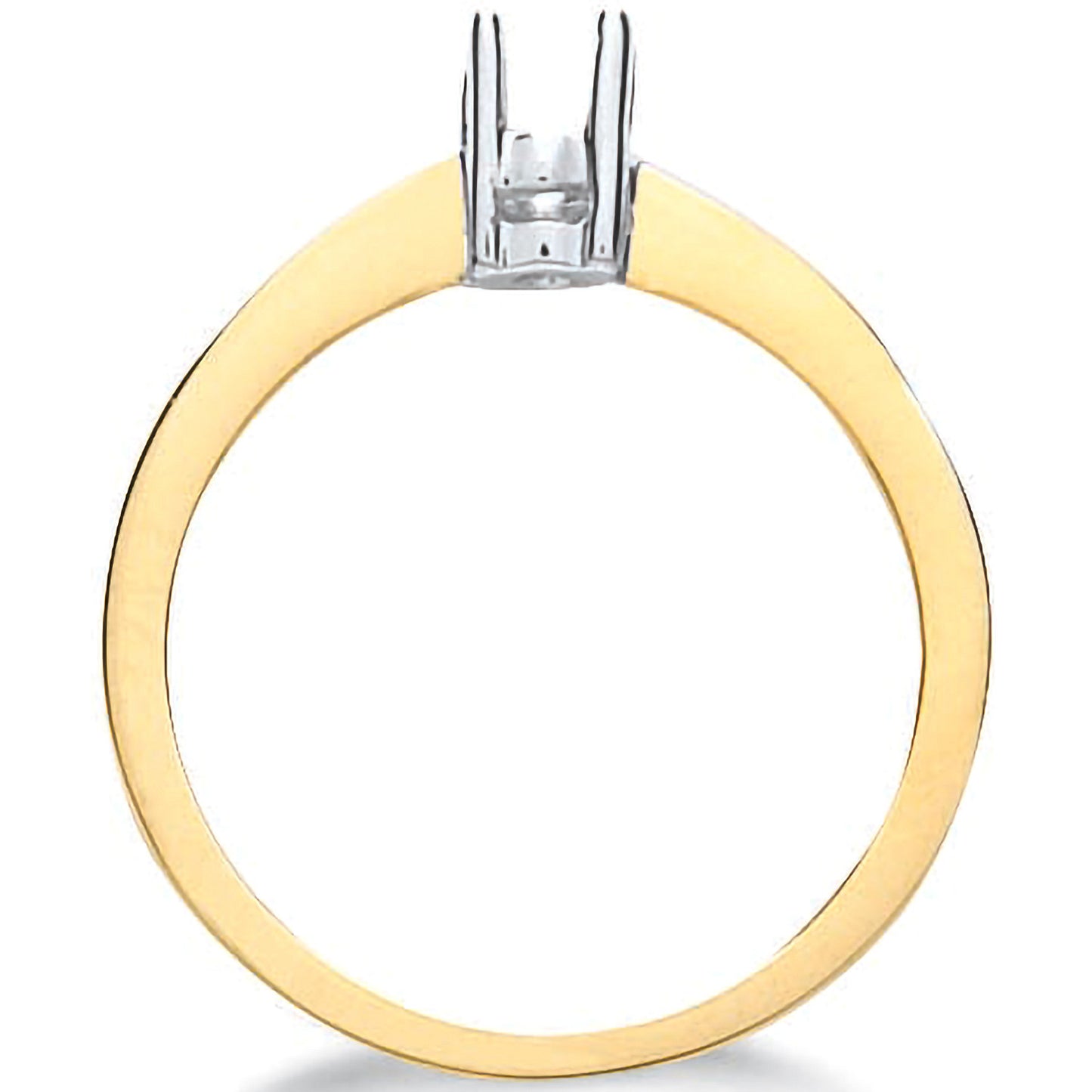 18ct Yellow Gold Ring Mount 0.20-0.25ct - 18ct Gold