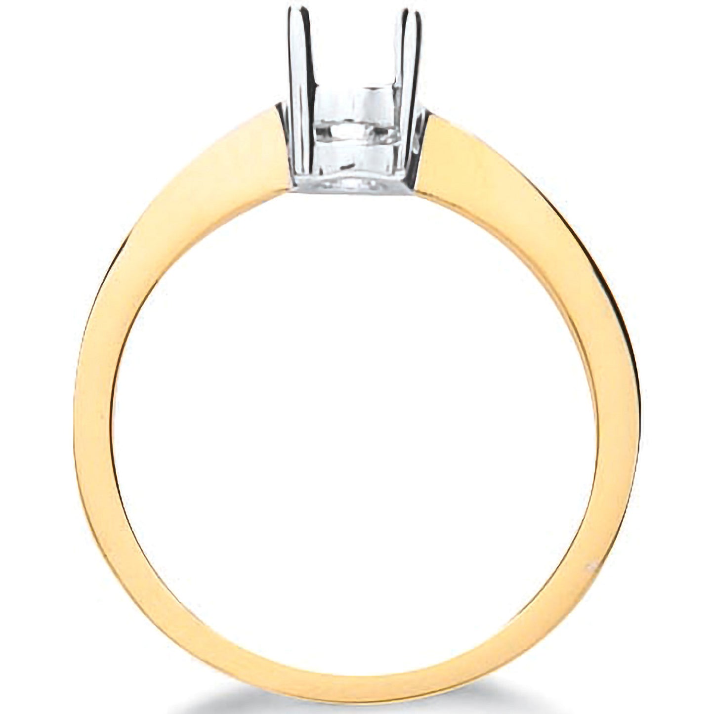 18ct Yellow Gold Ring Mount 0.40-0.50ct - 18ct Gold