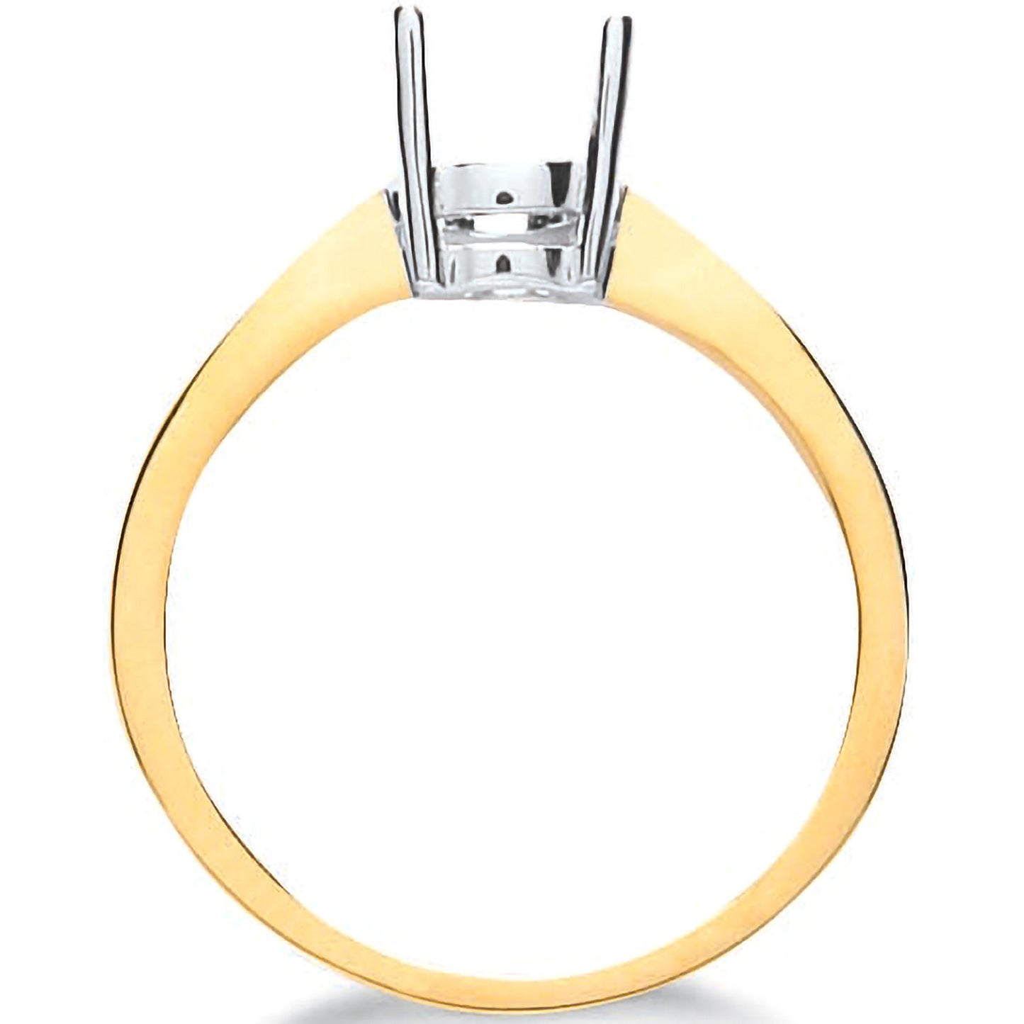 18ct Yellow Gold Ring Mount 1.00ct - 18ct Gold