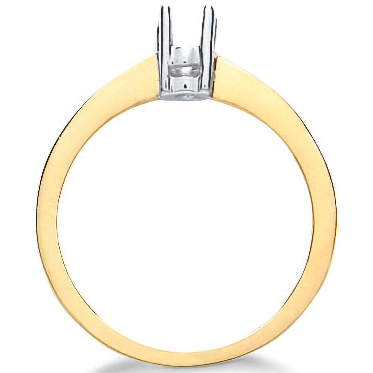 9ct Yellow Gold Ring Mount 0.10-0.15ct - 9ct Gold