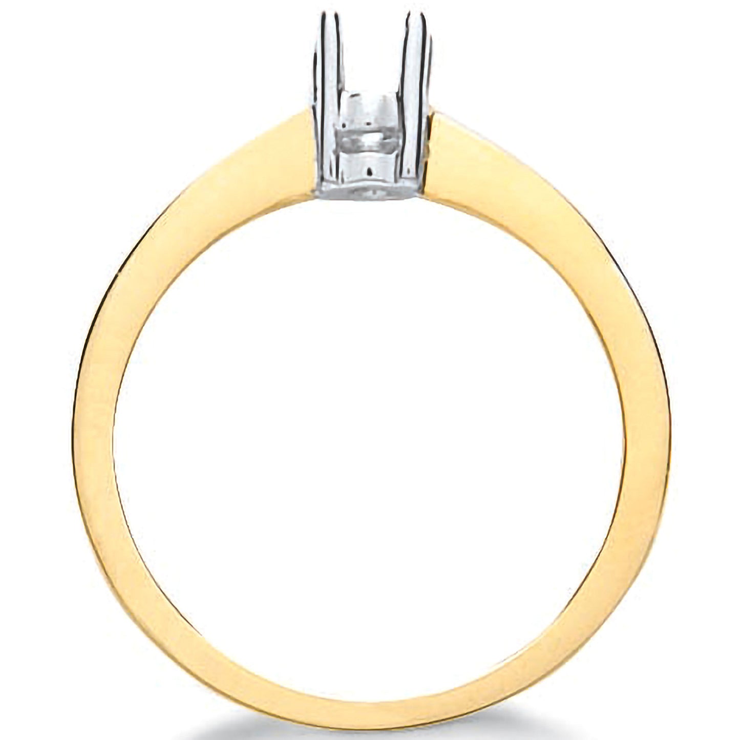 9ct Yellow Gold Ring Mount 0.20-0.25ct - 9ct Gold