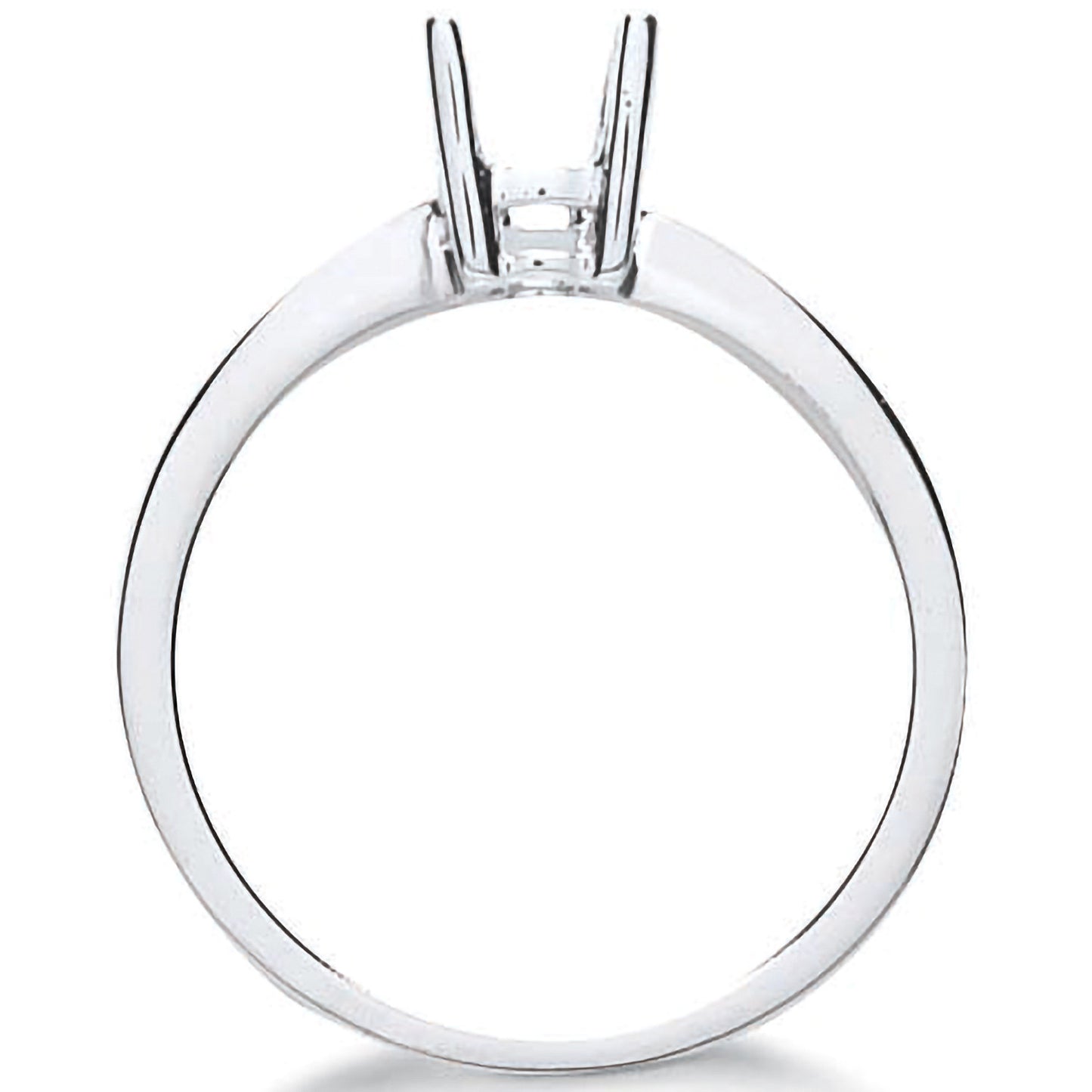 18ct White Gold Ring Mount 0.30-0.35ct - 18ct Gold