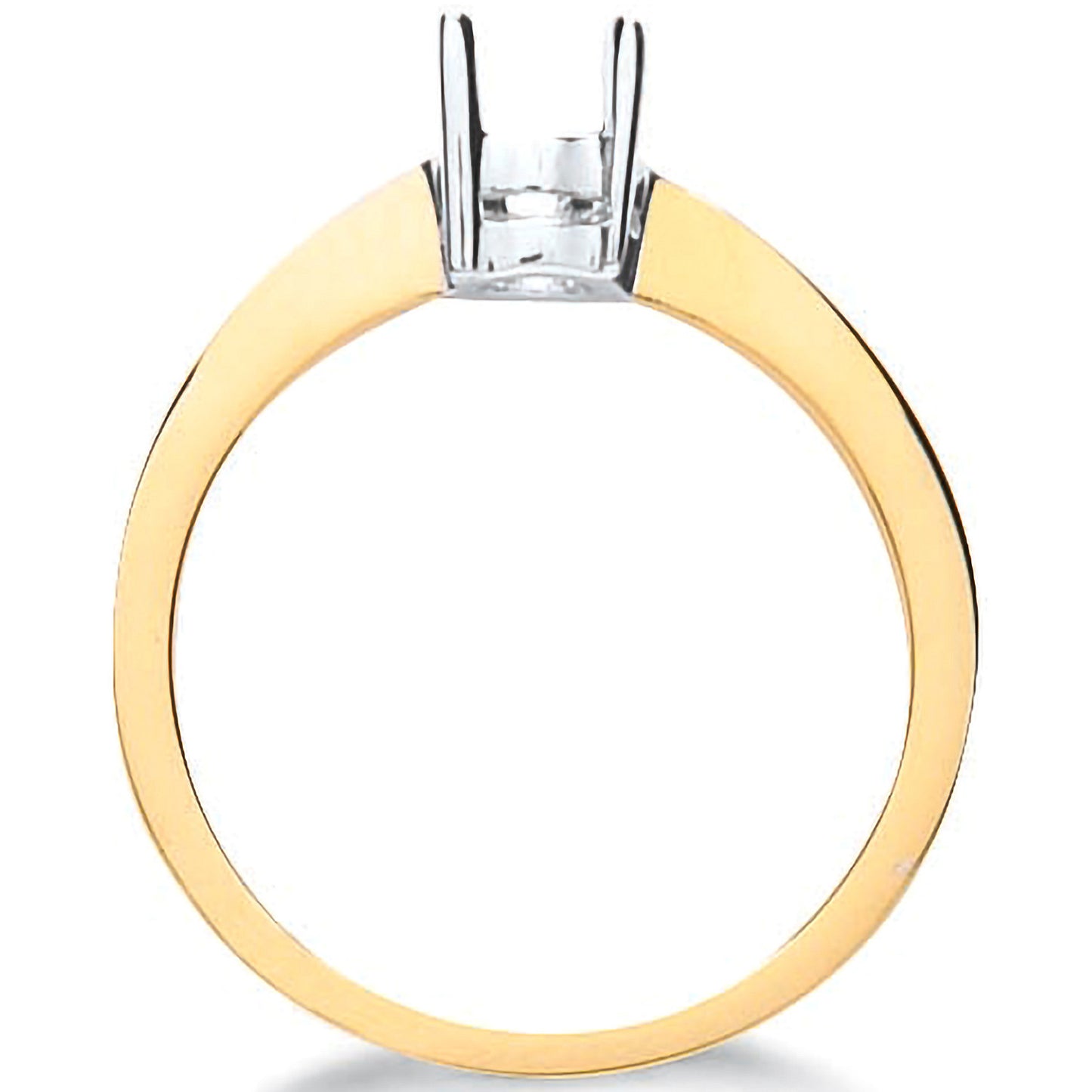 18ct Yellow Gold Ring Mount 0.30-0.35ct - 18ct Gold