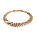Domino Necklace in 18kt Rose Gold with Black and White Diamonds
